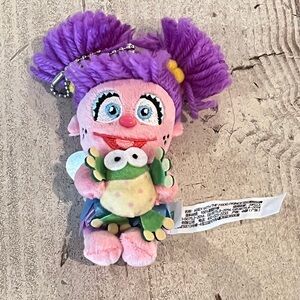 New Pop Mart Sesame Street Party Mini Plush Abby with the Frog Prince Keychain